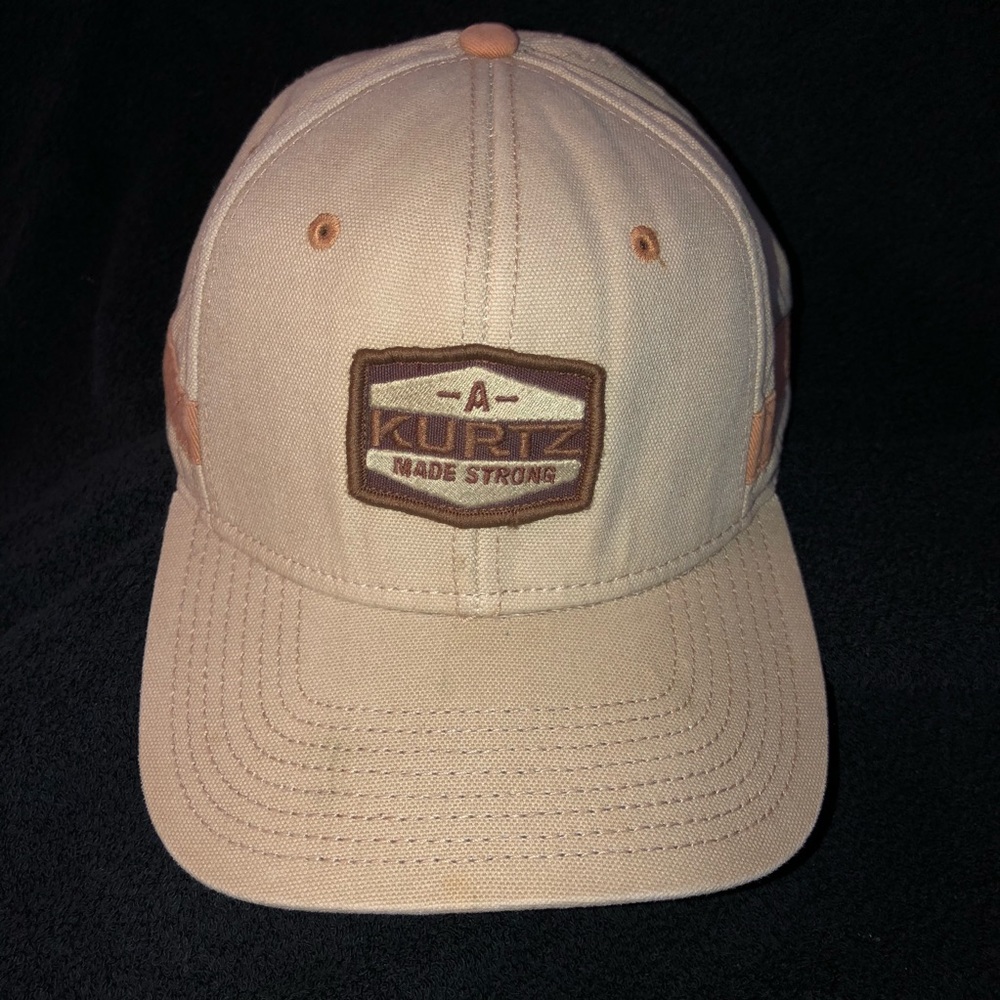 A KURTZ MADE STRONG SNAPBACK CAP HAT FLAT-FELLED